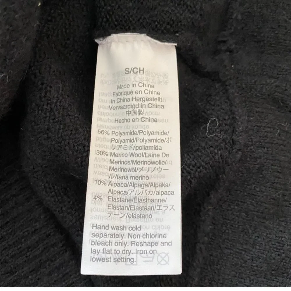 MADEWELL Wrap front pullover sweater w cozy yarn! - Picture 3 of 6